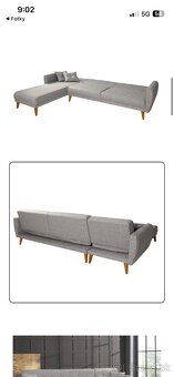 Rozkladatelny rohový gauč - 11