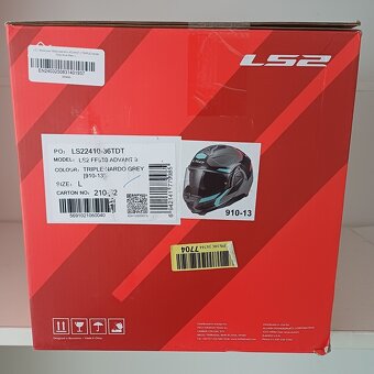 Silniční překlápěcí přilba LS2 Advant II Triple Nardo Grey - 11