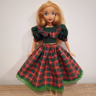 Barbie -vianocne šaty pre Barbie - 11