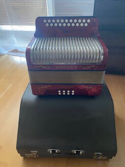 Heligonka Harmonika Hohner Corso CF 3hlas Začiatočník - 11