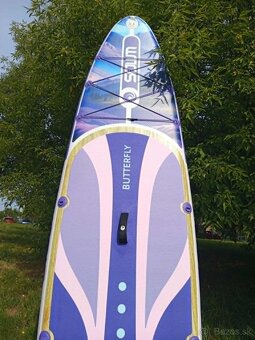 Paddleboard fialovy s obojstrannym veslom - 11
