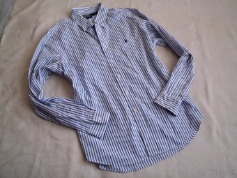 Ralph Lauren  pánska pásik košeľa  2XL - 11
