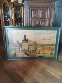 Predám starý obraz Praha - 11