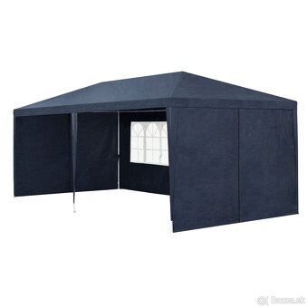 Párty stan 3 x 6 m modrý sivý biely červený - 11