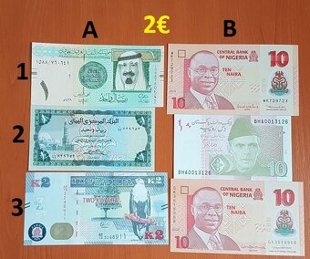 Bankovky 1,5€ - 5€ - 11