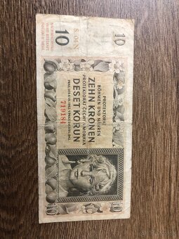 Bankovky PROTEKTORÁT a ČSR 1 - 11