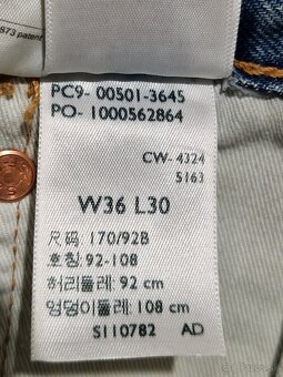 Pánské džíny Levi's 501 W36/L30=46/105cm p275 - 11
