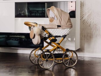 Detský retro kočík pre bábiky - 11