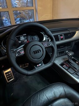 AUDI MULTIFUNKCNY VOLANT S AIRBAGOM A PADLAMI, červená niť - 11