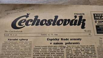 Noviny Čechoslovák a Svornost 1944 - 11