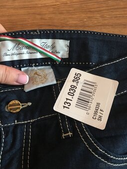 NOVÉ MET in jeans originál dámske rifle L - 11