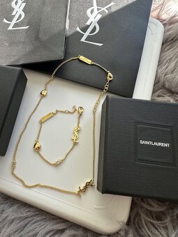 Nová nenosena luxusná sada naramku a nahrdelnika YSL - 11