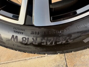 ALU DISKY VW MUSCAT SCHWARZ 5x112 R18 +LETNE PNEU 245/45 R18 - 11