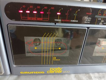 Grundig party center 2200, radiomagnetofon retro 2 kazeťák - 11