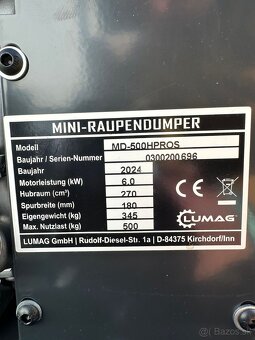 samonakladací sklápač lumag 500 kg z DÁNSKA DUMPER - 11