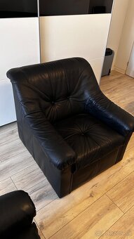 Kožená sedacia súprava + 2 kreslá – pravá koža - 11