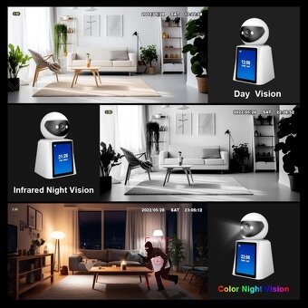 WiFi monitorovacia kamera s displejom SriHome - 11