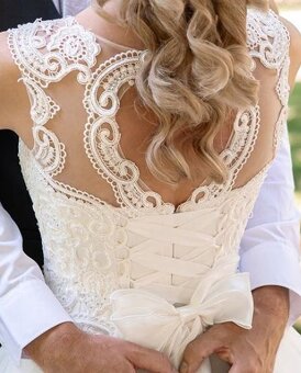 Svadobné šaty 36-38,S-M - 11