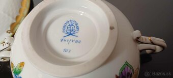Nádherná porcelánová miska , dóza HEREND top stav. - 11