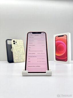 iPhone 12 RED 128GB NOVÁ BATÉRIA 100% - 11