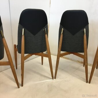 Krasne retro stolicky BUKOZA Miroslav Navratil 4ks - 11