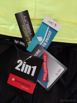 Pracovná reflexná oteplená bunda v. L-XL nová /+ 2tričká zad - 11
