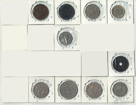 Zbierka mincí - rôzne svetové mince Afrika, Ázia, Ostrovy - 11