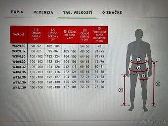 Oxford Pánske rifle Slim 2 Years Aged Modré 32 (D) - 11