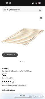 Detská posteľ IKEA KRITTER 70x160 cm + matrac - 11