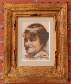 Starožitné obrazy s motívom Portrétovým - 11