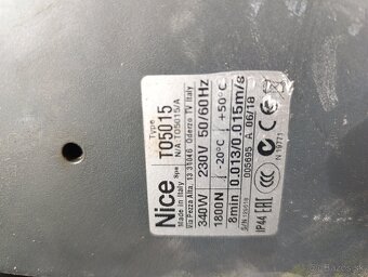 Komplet brána aj s pohonom Nice - 11