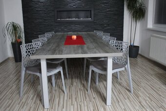 Nový jedálenský stôl pre 8-10 ľudí 300cm x 110cm - 11