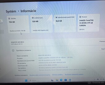 HP ProBook 440 G5 / i5-8250U / 16GB RAM / 256 SSD + 500 HDD - 11