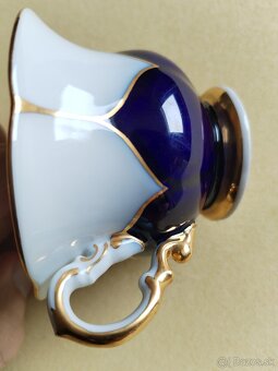 Meissen (Mišeň) moka set 24. kar. zlato - 11