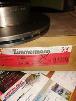 Prodám nové přední, zadní brzdové kotouče Zimmrmann Ferodo - 11