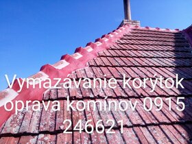 Vymazávanie korýtok oprava komínov 0915 246 621 - 11