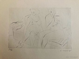 E. Nevan - Odpočívající tanečnice (12 grafík), 1946 - 11