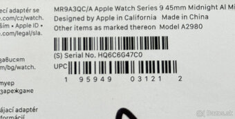 Apple watch 9 45mm Midnight AL, v záruke - 11
