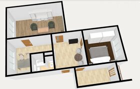 Veľký 2,5 izbový byt na Sládkovičovej ulici v BB - 11