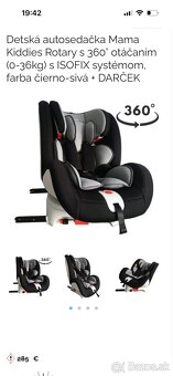 Predám kvalitnú autosedacku mama kiddies - 11