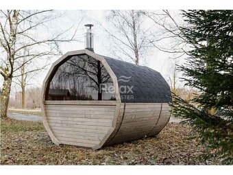 Finská sudová sauna 3m Premium - 11