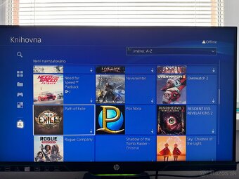 Playstation 4 Slim 1 TB + Controller + 50 hier + nabíjačka - 11