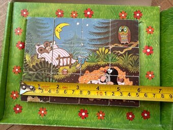 Drevené kocky Krtko (Dino) – 12 ks - 11