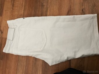 NOVÉ CALVIN KLEIN originál white pánske jeansove capri L/XL - 11