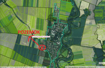 Znížená cena - stavebný pozemok - Pohronský Ruskov - 4848m2 - 11