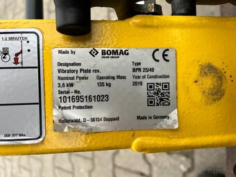 Reverzná vibračná doska Bomag BPR 25/40, 2019rv, Wacker - 11