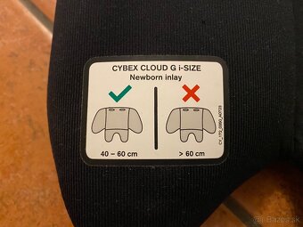 Autosedačka - vajíčko Cybex cloud G i-size gold Maxic black - 11