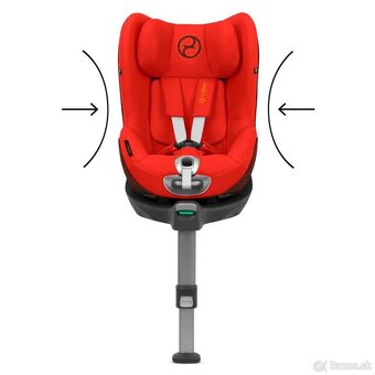 cybex base Z platinu + autosedazka Z platinum červená - 11