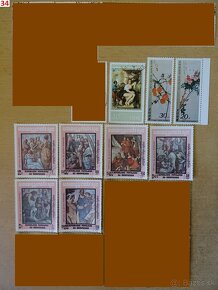 Nádherné poštové známky UMENIE 2 - 11