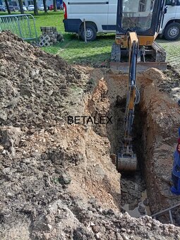 Ručné výkopové práce strojové bager doprava Minibager dovoz - 11